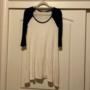 Sexy Navy White Two Tone Casual Dress